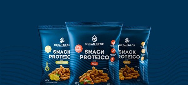 Ocean Drop apresenta snack proteico vegano assado com 12 g de proteína por porção - Imagem do artigo