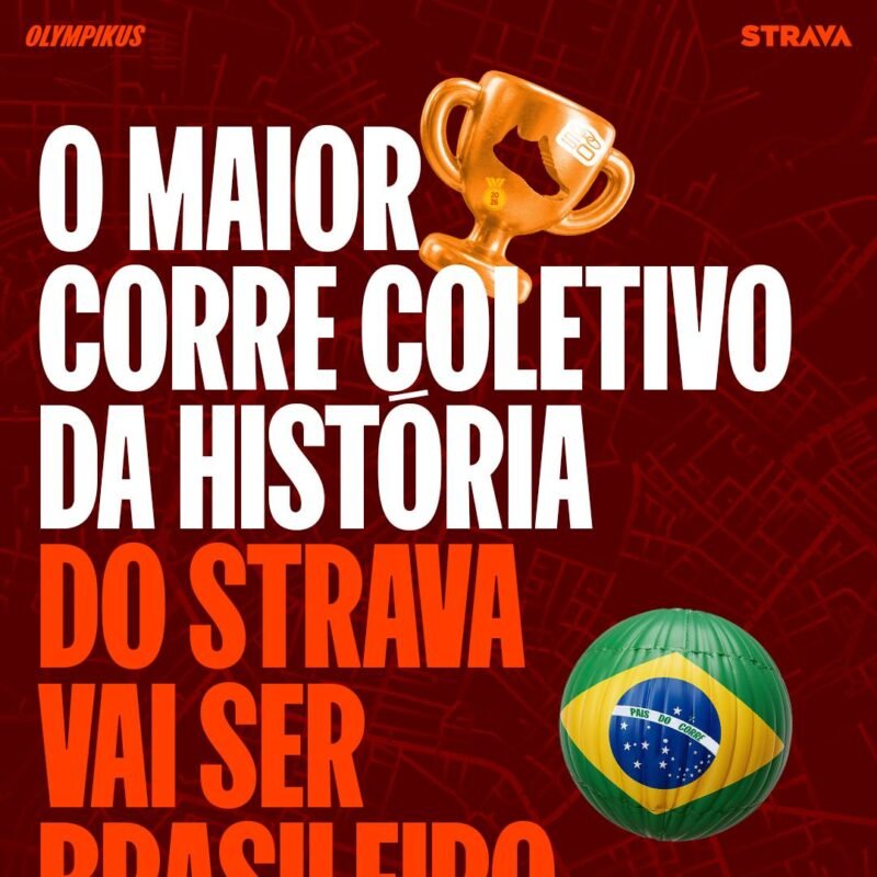 Olympikus e Strava lançam desafio para brasileiros somarem 5 milhões de quilômetros a partir de 17 de janeiro - Imagem do artigo original
