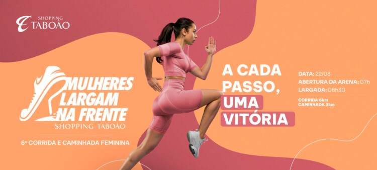 Sexta edição da corrida “Mulheres Largam na Frente” ocorre em 22 de março em Taboão da Serra - Imagem do artigo